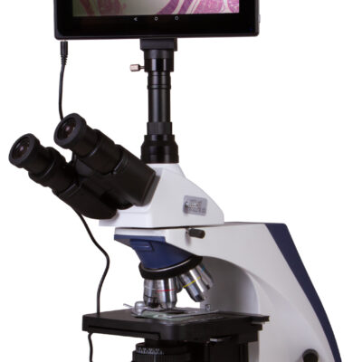 Тринокулярен цифров микроскоп levenhuk med d30t lcd