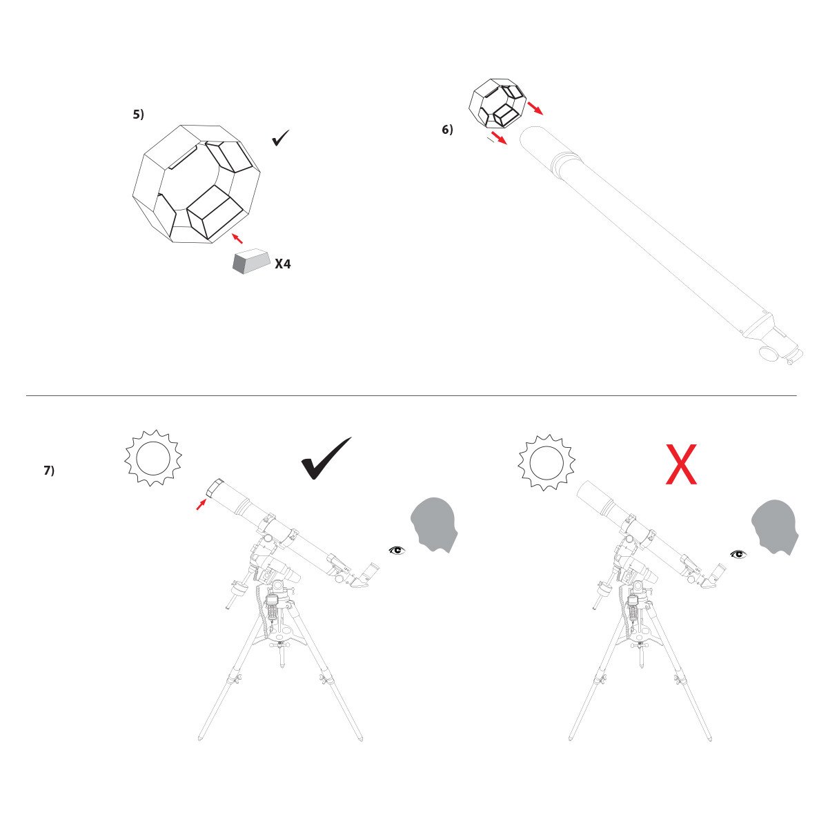 Соларен филтър explore scientific sun catcher за 110–130 mm телескопи