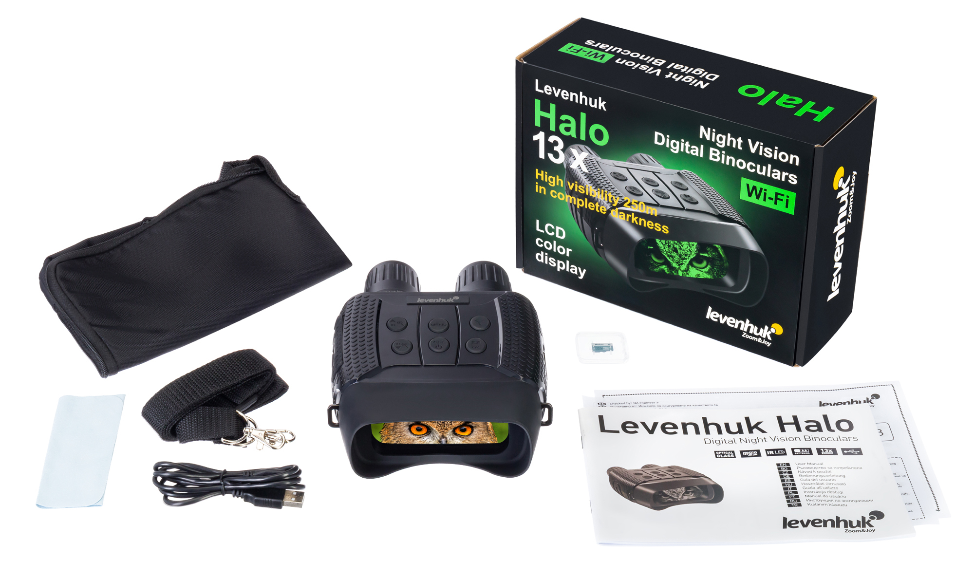 Цифров бинокъл за нощно виждане levenhuk halo 13x wi fi Цифров бинокъл за нощно виждане levenhuk halo 13x wi fi
