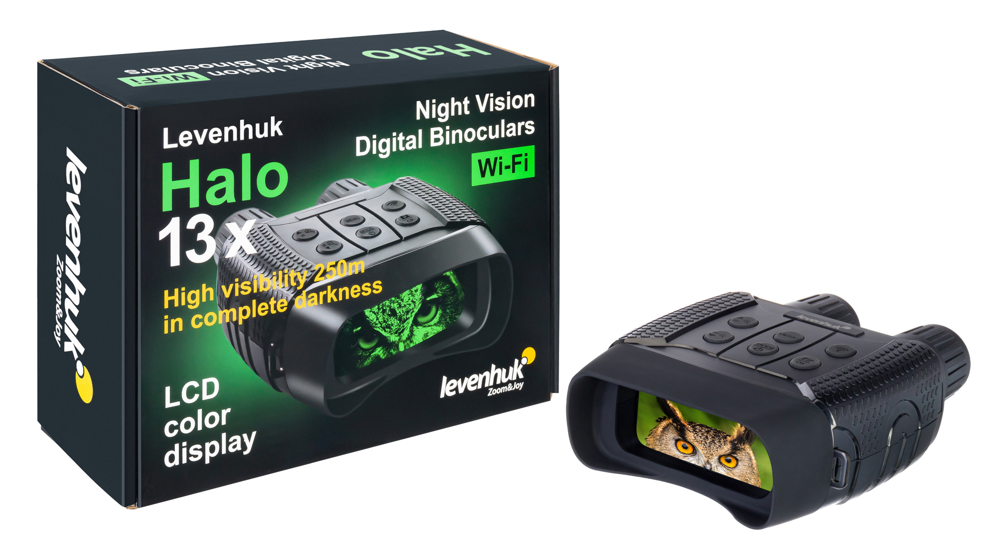 Цифров бинокъл за нощно виждане levenhuk halo 13x wi fi Цифров бинокъл за нощно виждане levenhuk halo 13x wi fi