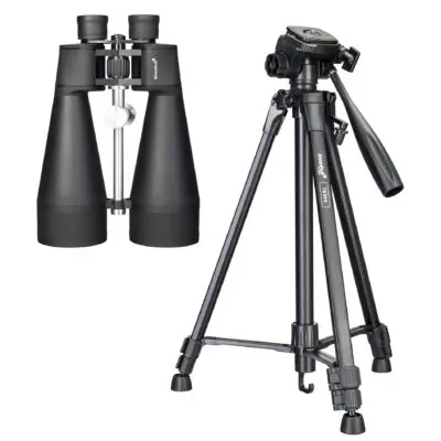 Комплект бинокъл levenhuk bruno base 20x80 и триножник